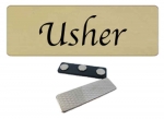 Usher- Church name tag 10 pk